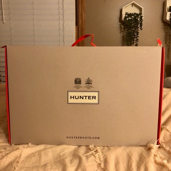 Original Tall Gloss Hunter Rain Boots w boot shine - Picture 2 of 4